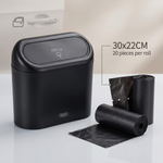 Car Trash Can — Push Lid · Fits Any Vehicle