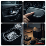 Car Trash Can — Push Lid · Fits Any Vehicle