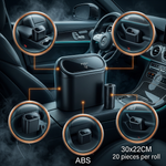 Car Trash Can — Push Lid · Fits Any Vehicle