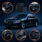 Car Trash Can — Push Lid · Fits Any Vehicle