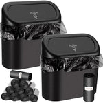 Car Trash Can — Push Lid · Fits Any Vehicle